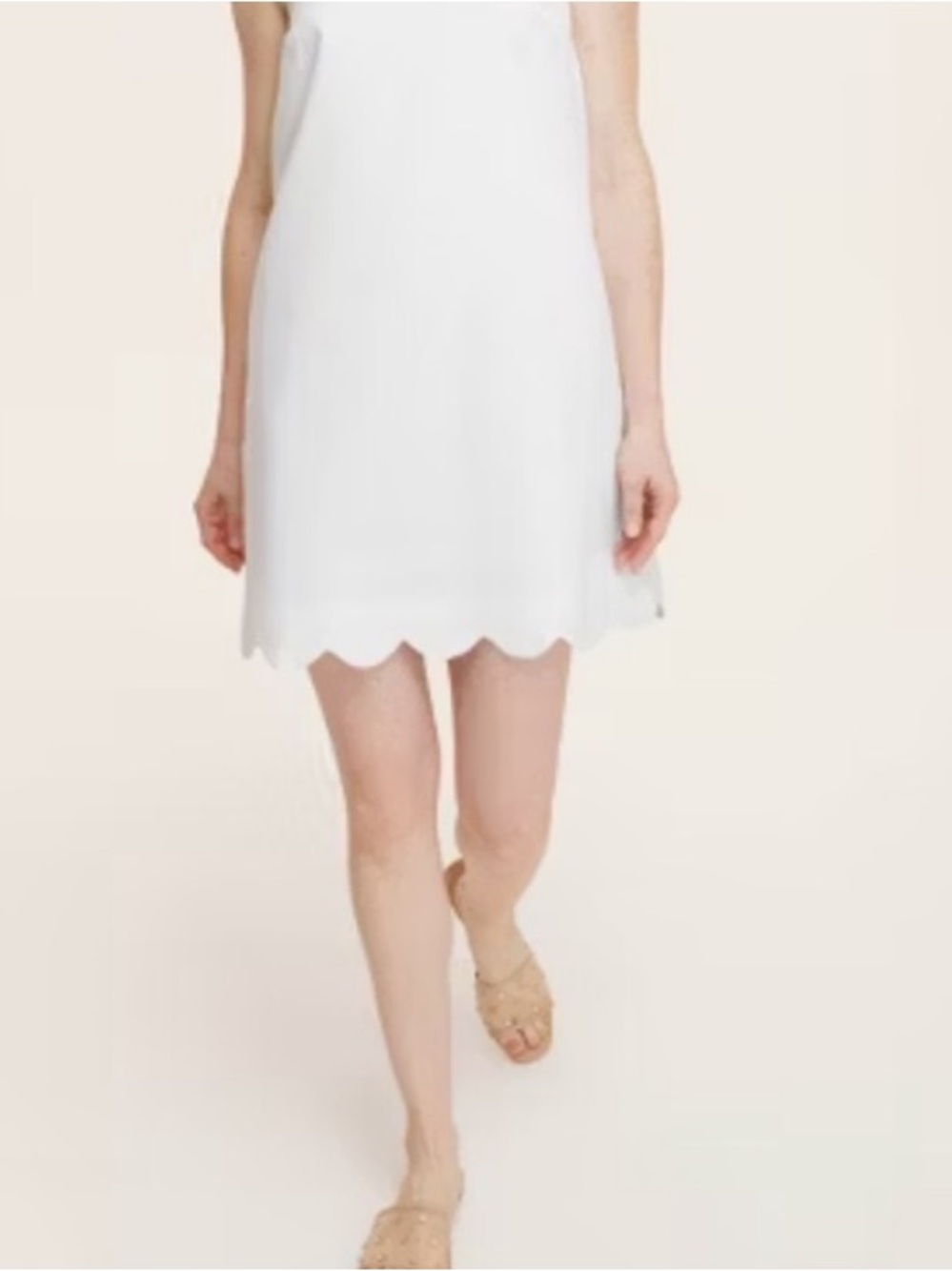 Kate Spade x Target White Scalloped Mini Shift Dress Size XL NWT - Picture 3 of 7